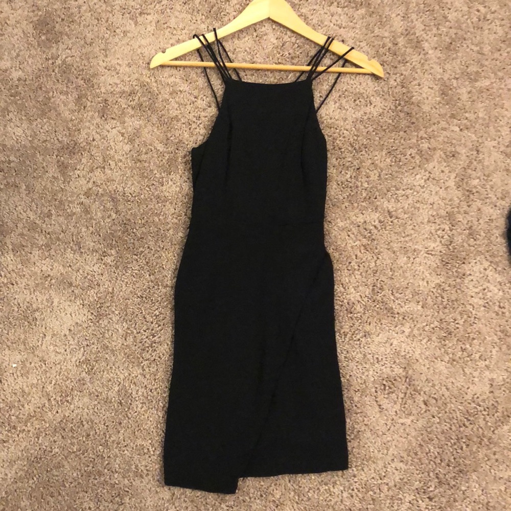 Open back strapping cocktail dress